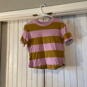 Women’s Madewell Pink & Mustard Striped Top
SIZE XXS
Worn once!